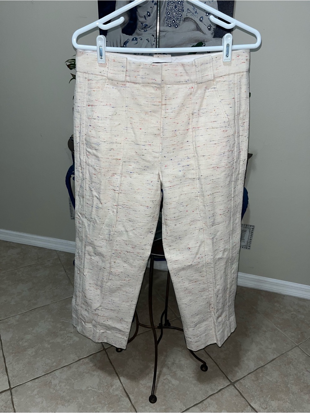 Me+Em Slim Crop Cropped Pants Italian Cotton + Viscose Tailoring - 8